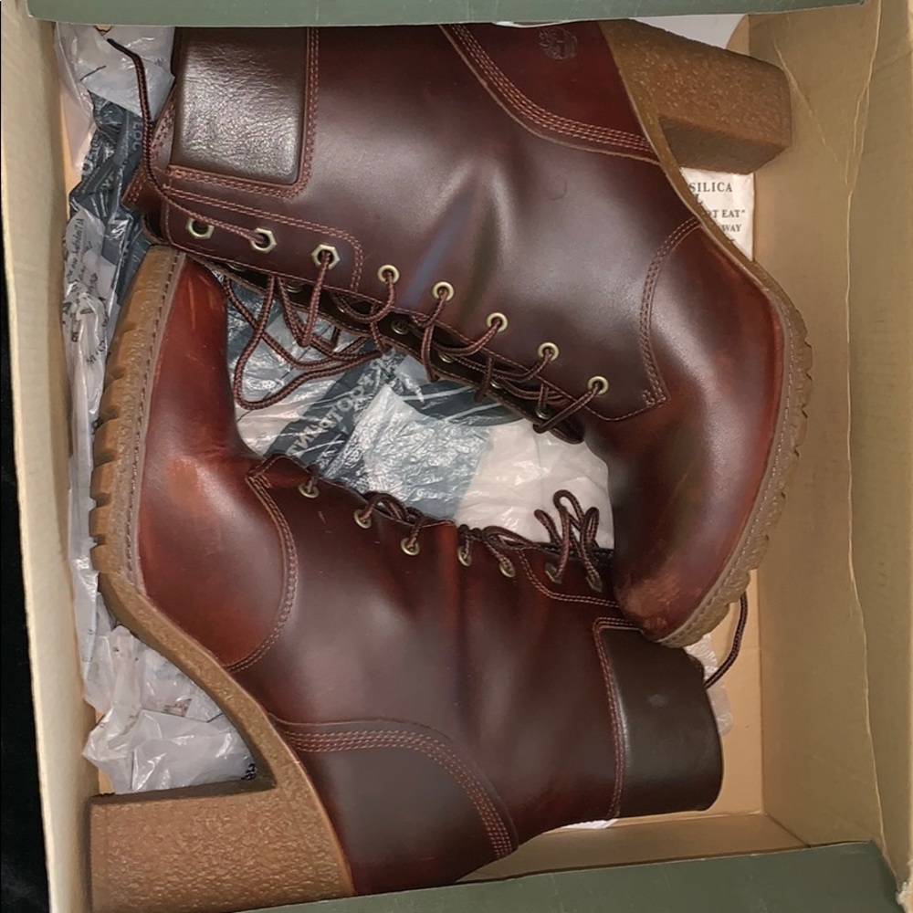 Timberland Combat High Heel Booties